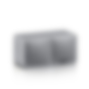 Cubycon - cub 2 FCR 02 - silver - center front angled left