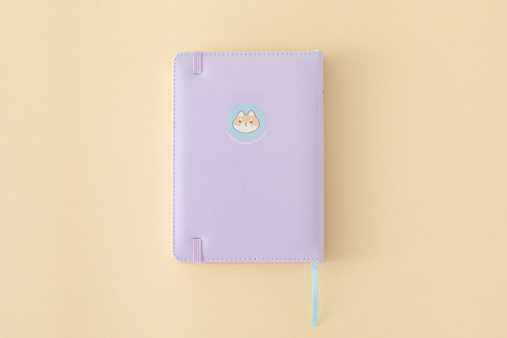 Back cover of Tsuki Four Seasons: Summer Edition Bullet Journal designed with @milkkoyo on honey yellow background