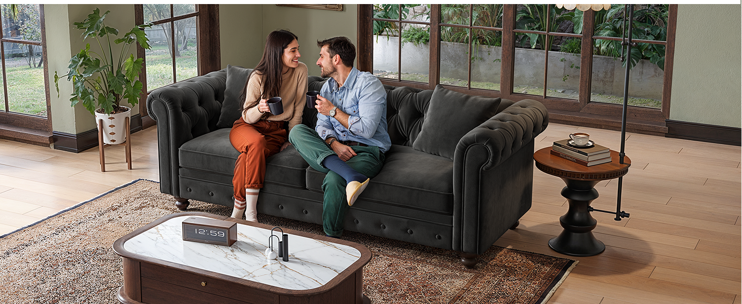 velvet tufted couch chesterfield couch vintage couch black velvet sofa green velvet couch