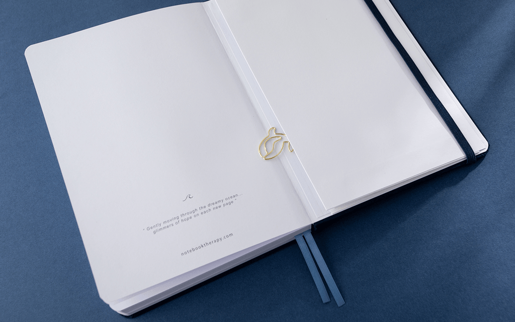 tsuki gentle giant whale notebook free paperclip gift