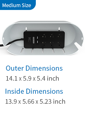 power strip box organizer