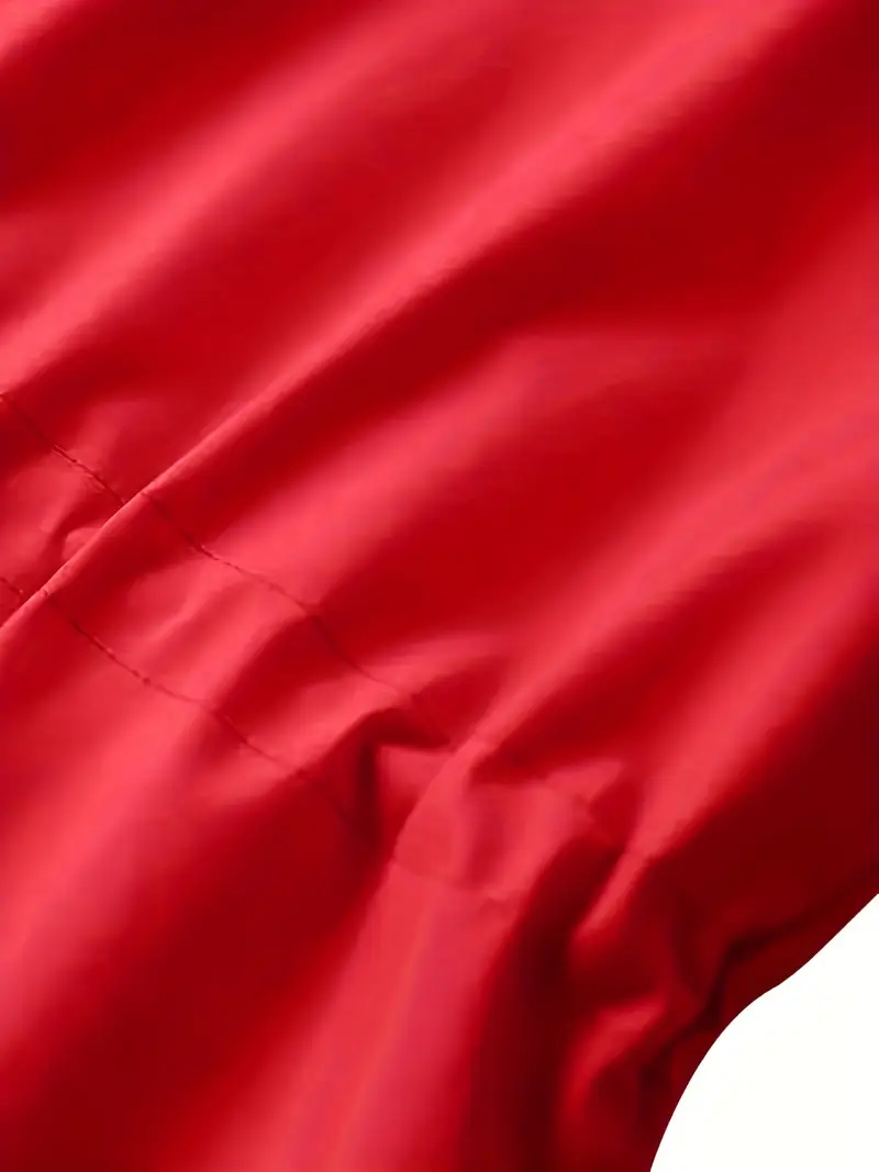 plus size womens plus size lightweight hooded windbreaker jacket casual zip up with adjustable waist long sleeves and pockets solid color for   outdoor spring jacket adjustable waist jacket durable fabric jacket details 23