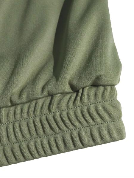 Women's Zipper Jacket & Striped Wide-Leg Pants Set, Streetwear & Casual, Two-Piece Suit for Daily Wear