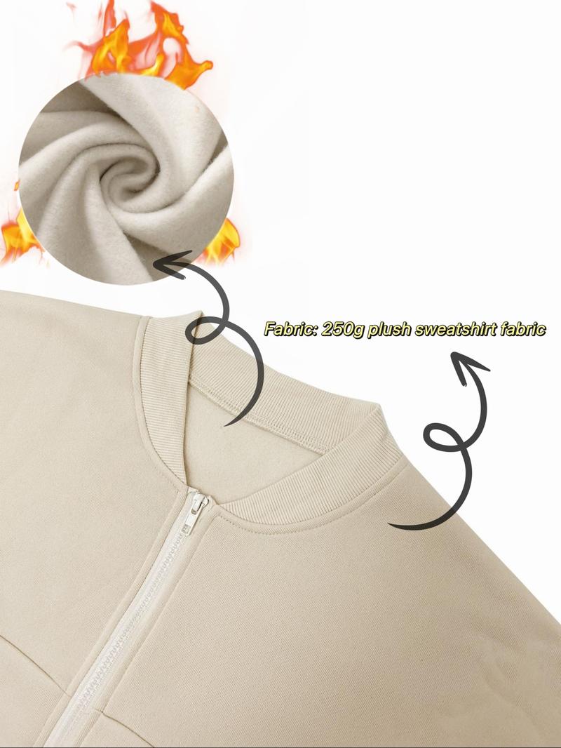 Women's Casual Striped Long Sleeve Zipper Jacket and Pants Set, Airport Wear, Fitted Natural Waist, Regular Length, All Seasons