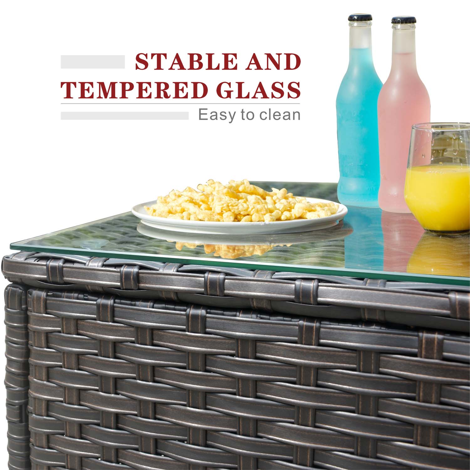 Ovios Patio Backyard outdoor PE rattan wicker sofa couch