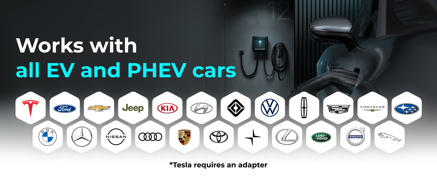 eviqo level 2 ev charger level 2 ev chargers for home level 2 electric car charger j1772 nacs