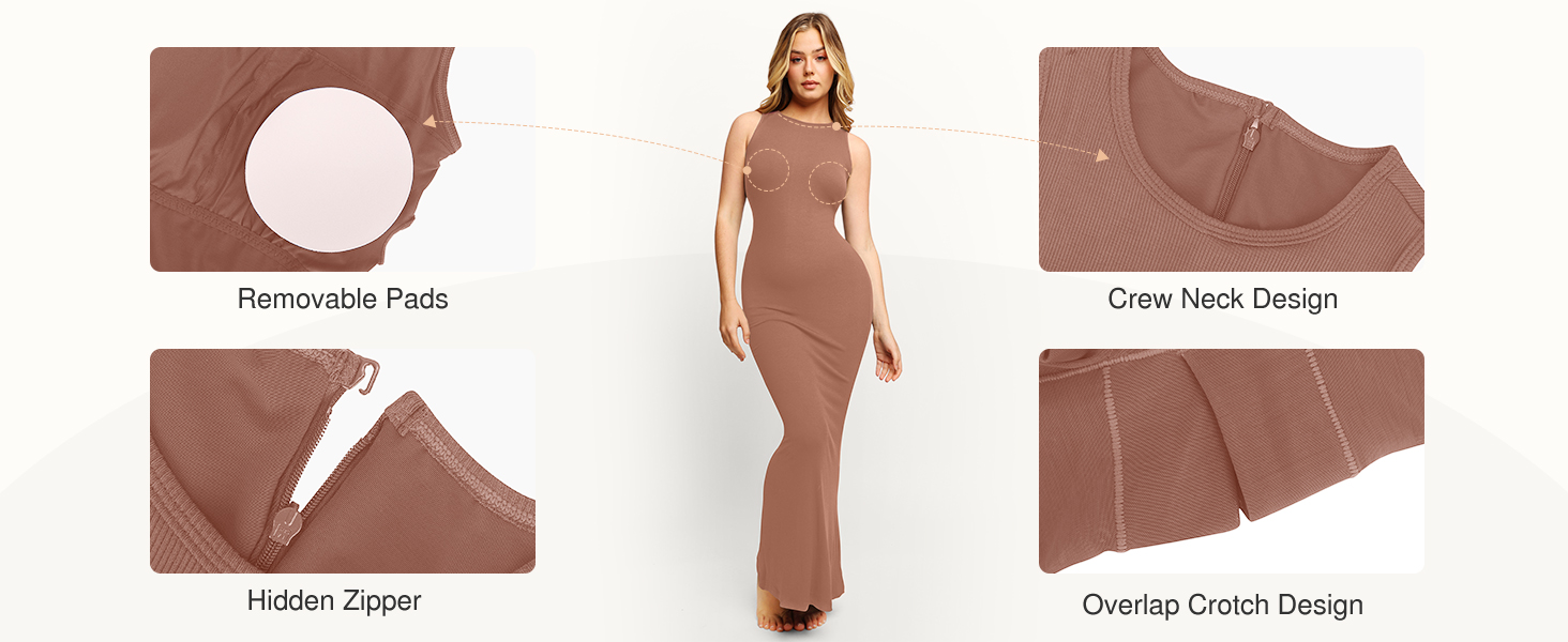 black shapewear dress