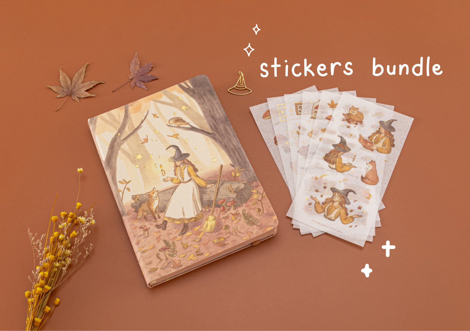 Tsuki Four Seasons: Autumn Edition 2024 bullet Journal with the box and sticker