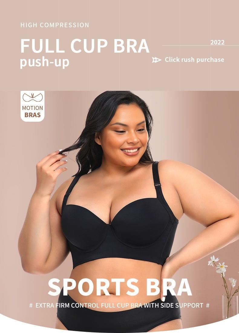 New-Plus size girls' bra, comfortable, slimming and anti-sagging