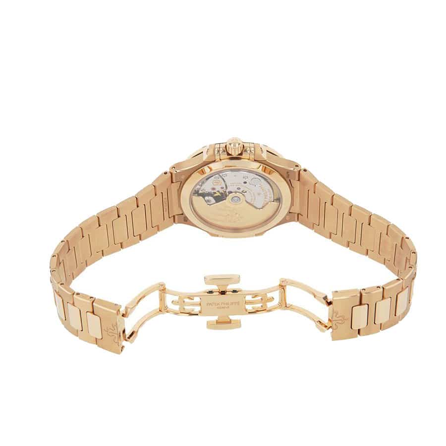 patek philippe nautilus ladies golden rose gold 7118 1r 001 replica 1