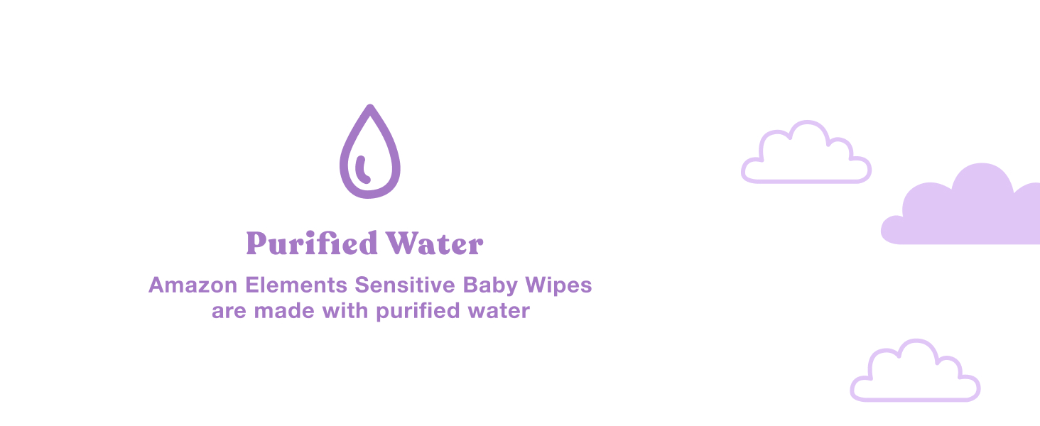 amazon elements baby wipes use 100% pharmaceutical-grade purified water 