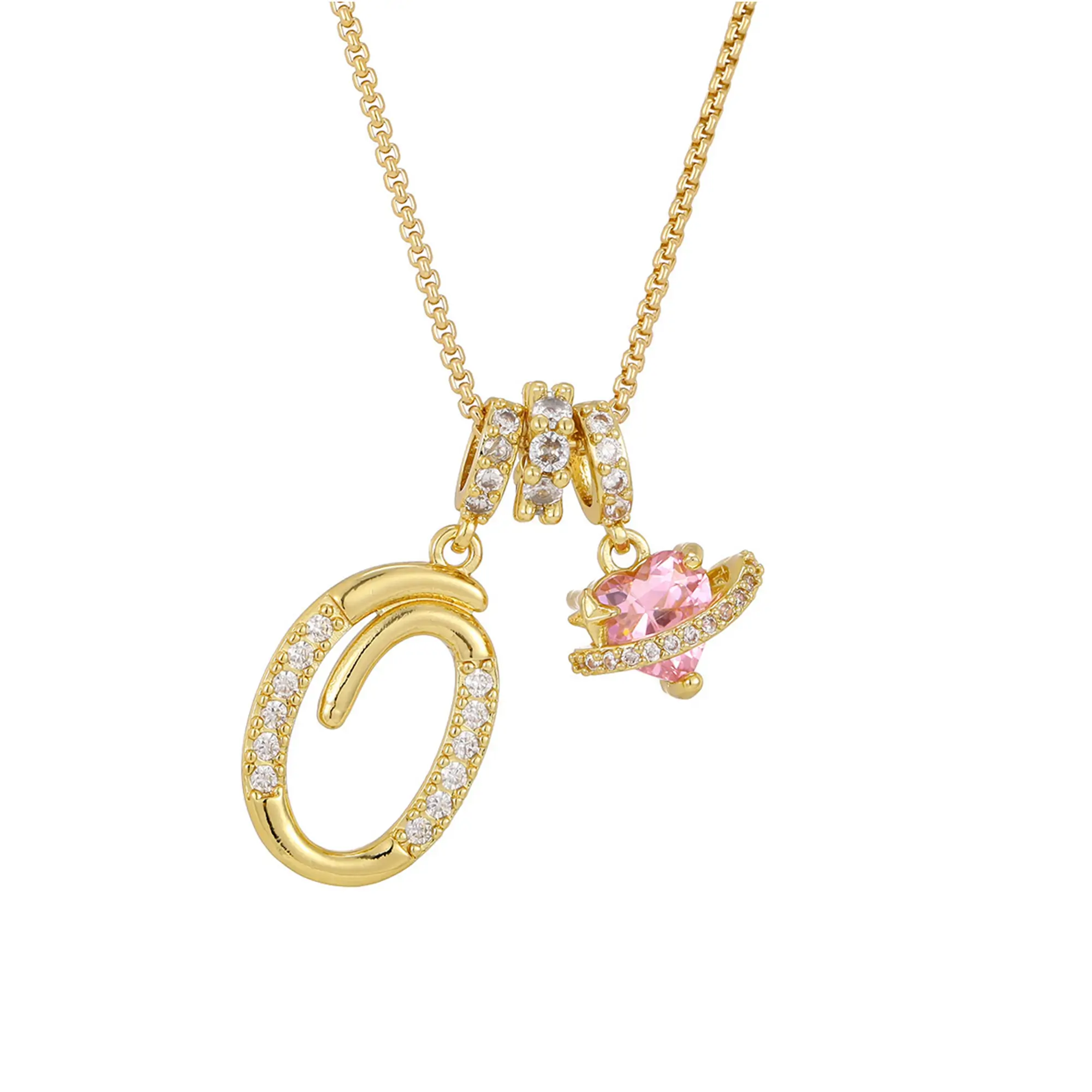 Golden Initial Necklace – Personalized A to Z Letter Pendant in 18K Gold Plating-mysite-KissLila