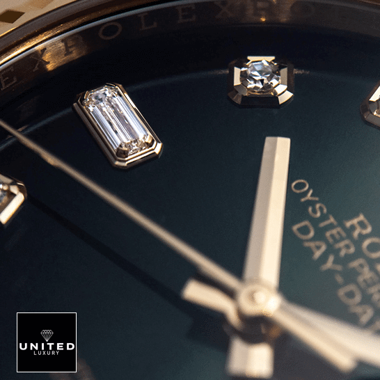 Rolex Day-Date 36 128235-0037 Replica Brown Ombre with Diamonds Dial