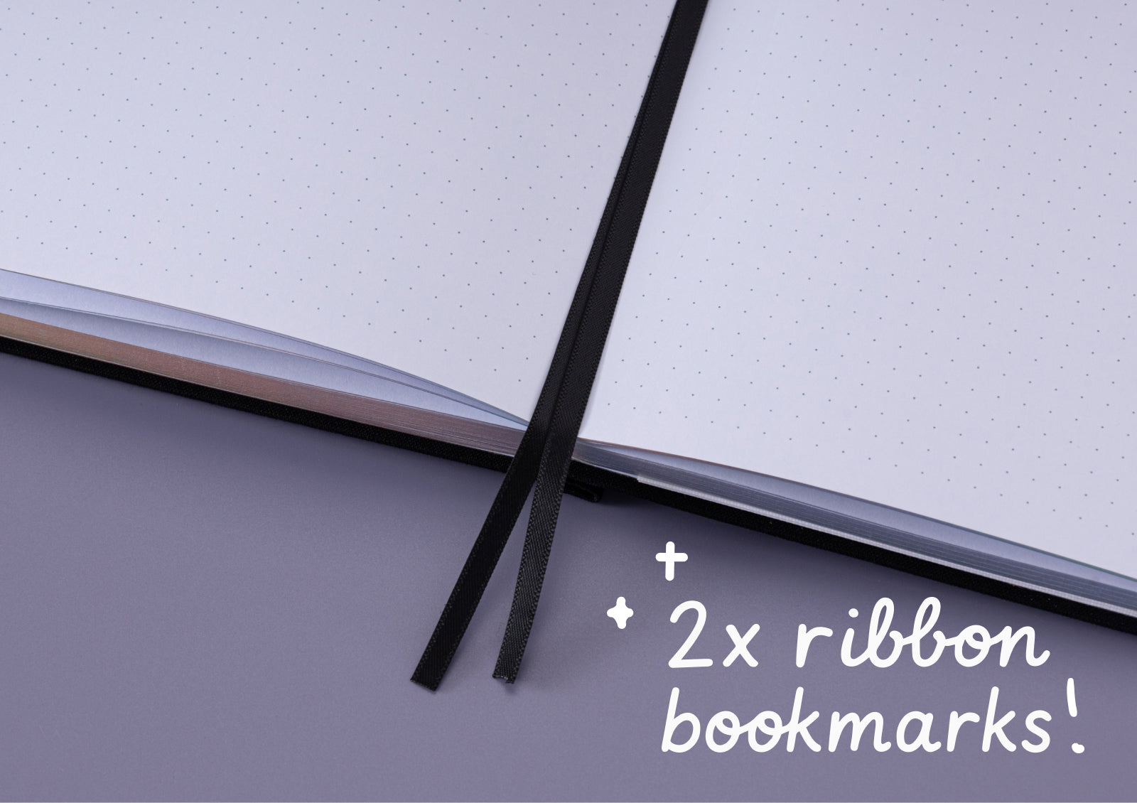 Close-up of Tsuki Moonflower Magic notebook spine and cover details with celestial foiling.