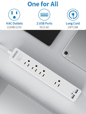 extension cord with multiple outlets