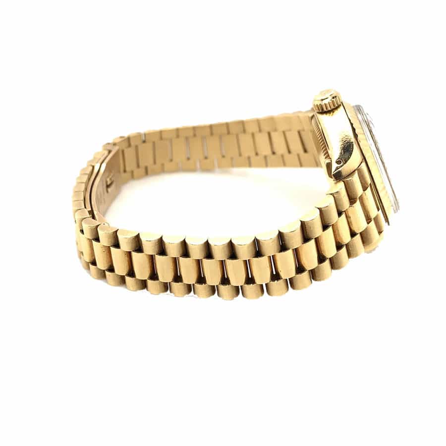 rolex datejust yellow gold ladies green dial replica1