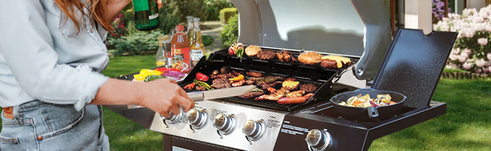 outdoor propane grill
