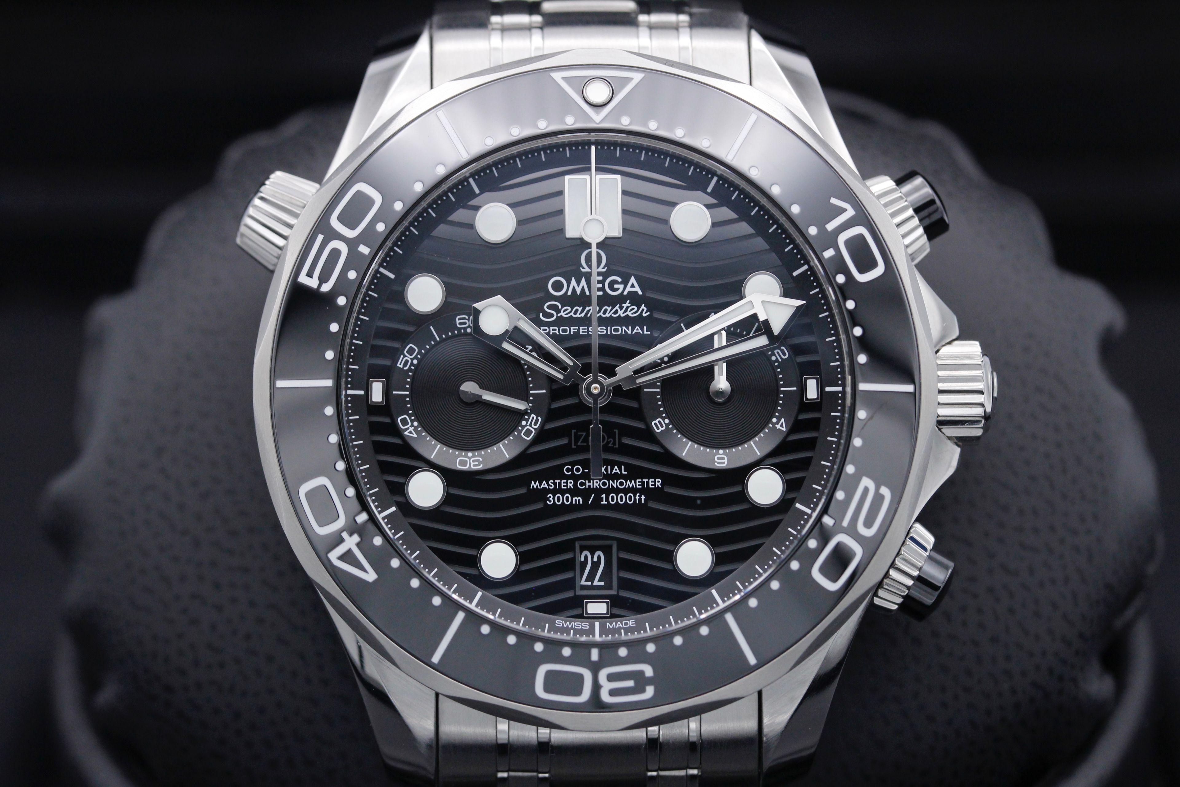Pre-Owned Omega Diver 300m Co‑Axial Master Chronometer Chronograph 210.30.44.51.01.001 | OC WATCH GUY
