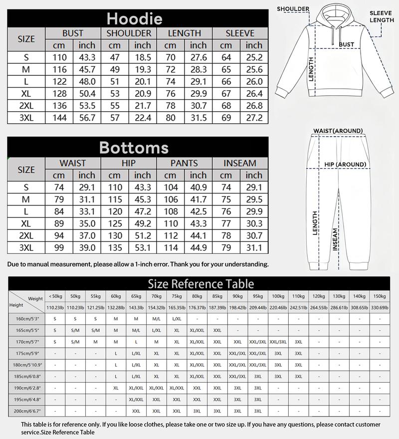 Men's Milano Printed Hoodie and Drawstring Sweatpants Set, Menswear, Casual Athletic Long Sleeve Hooded Jacket & Trousers for Fall & Winter, Men's Clothing for Daily Wear, Sportswear Indoor Outdoor, Tracksuit, Athleisure Summer Clothes