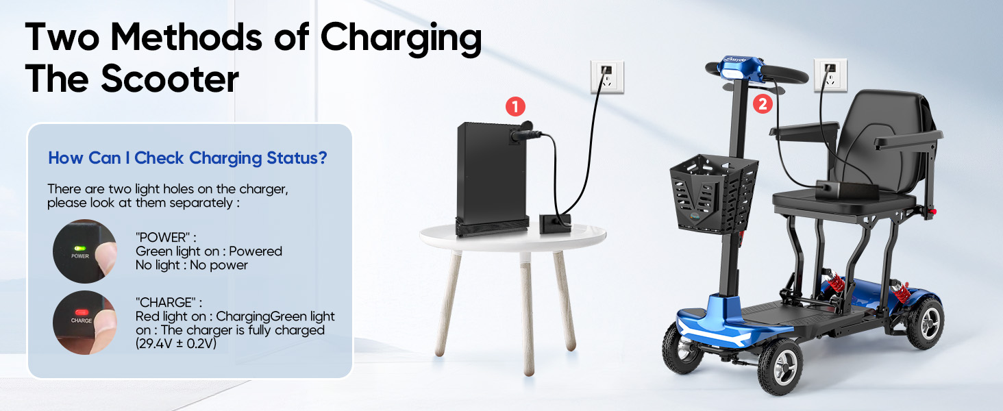 portable folding mobility scooters for adults