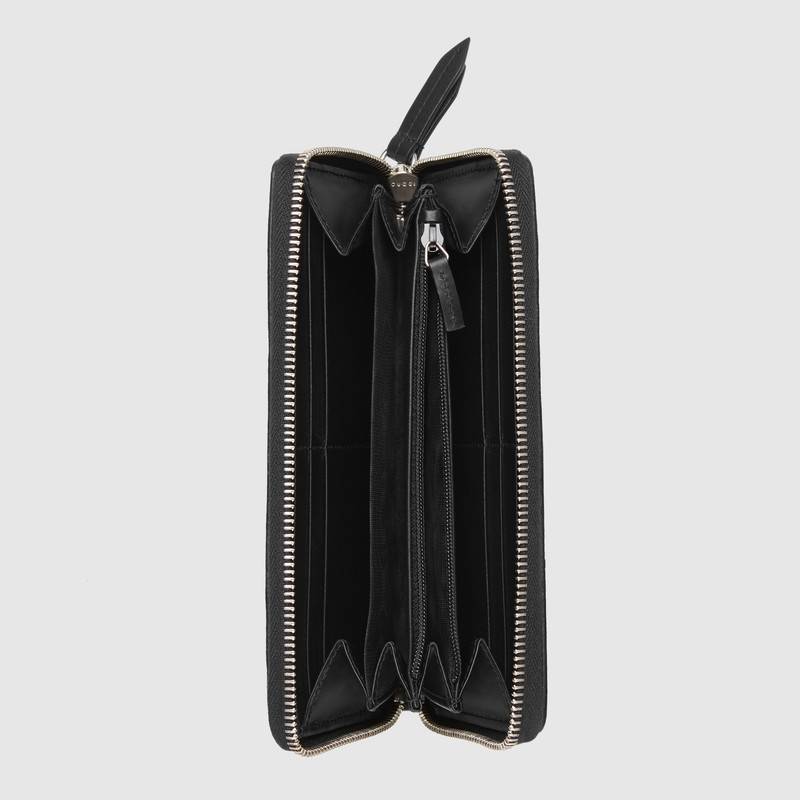 珊瑚蛇印花GG Supreme帆布全拉链式钱包