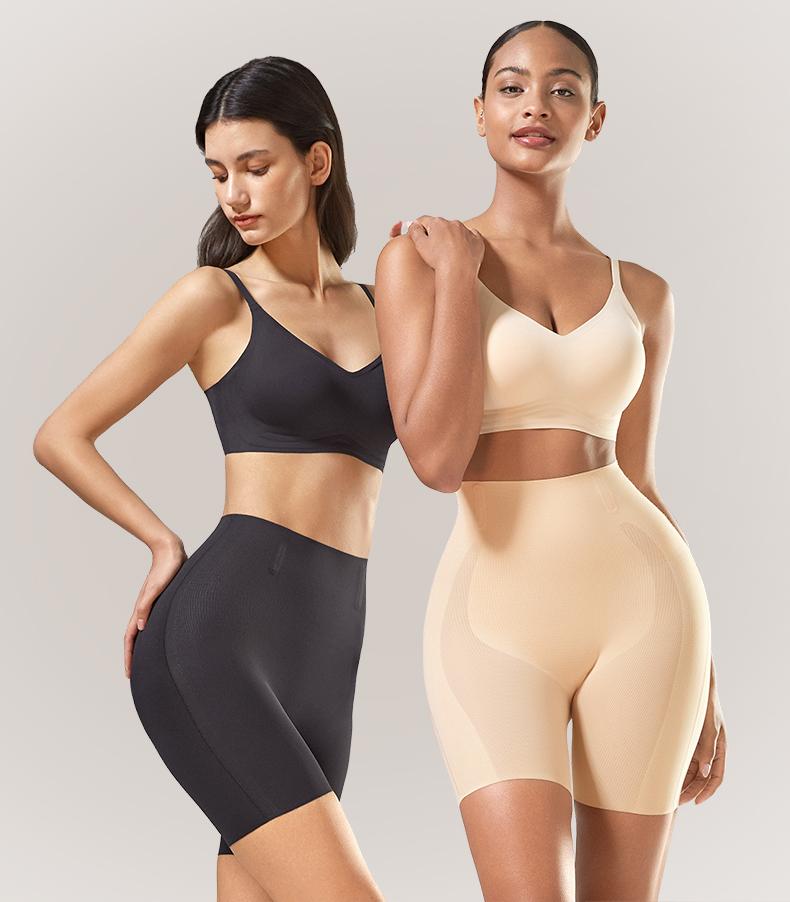 LUCKMEEY Tummy Control Shapewear Shorts for Women High Waist Body Shaper Seamless Design with Built-in Gusset Machine Washable Faja Body Shaper Springtok Outdoorfun Fabric Basic Minimalist Skin