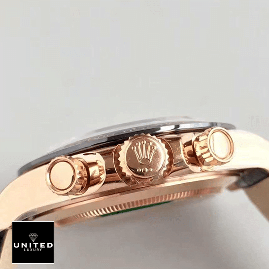 Rolex Daytona 116515LN Yellow Gold Case Button & Crown Pusher Replica