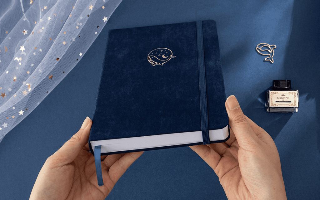 tsuki gentle giant whale notebook bottom