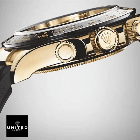 Rolex Daytona 116518LN Yellow Gold Button & Crown Pusher Replica