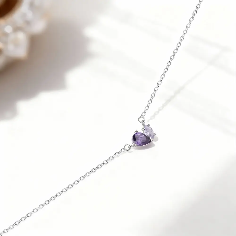 Two Hearts Necklace-mysite-KissLila