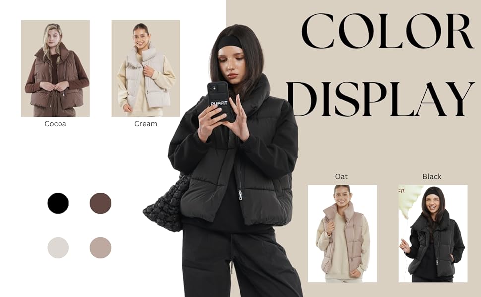 women puffer vest