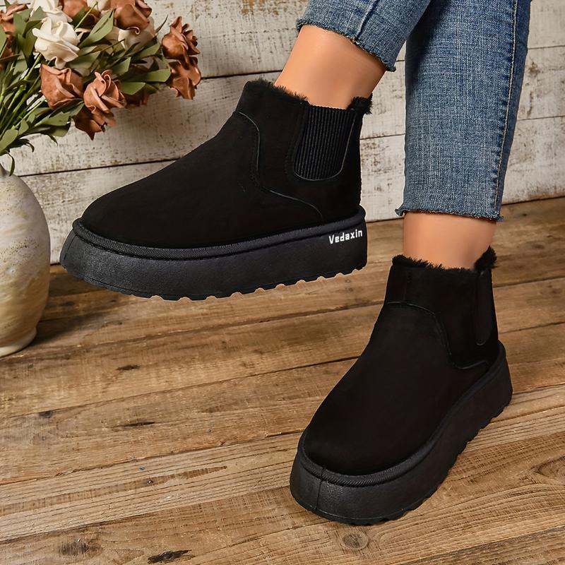 Women's Winter Short Boots for Women Warm Lined Boots Comfortable Suede Lace Up Booties Cute Flat Boot Shoes