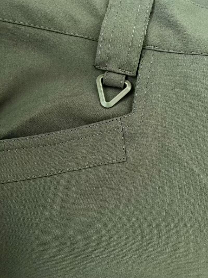 [Windproof|Warm] Windproof Warm Men's Outdoor Military Tactical Pants | Soft Shell Fleece Lined, Solid Color, Sports Style, Regular Fit, Mid Waist, Woven Fabric, 320G/M², with Pockets, No Belt, Casual Weekend Wear, Autumn/Winter Season