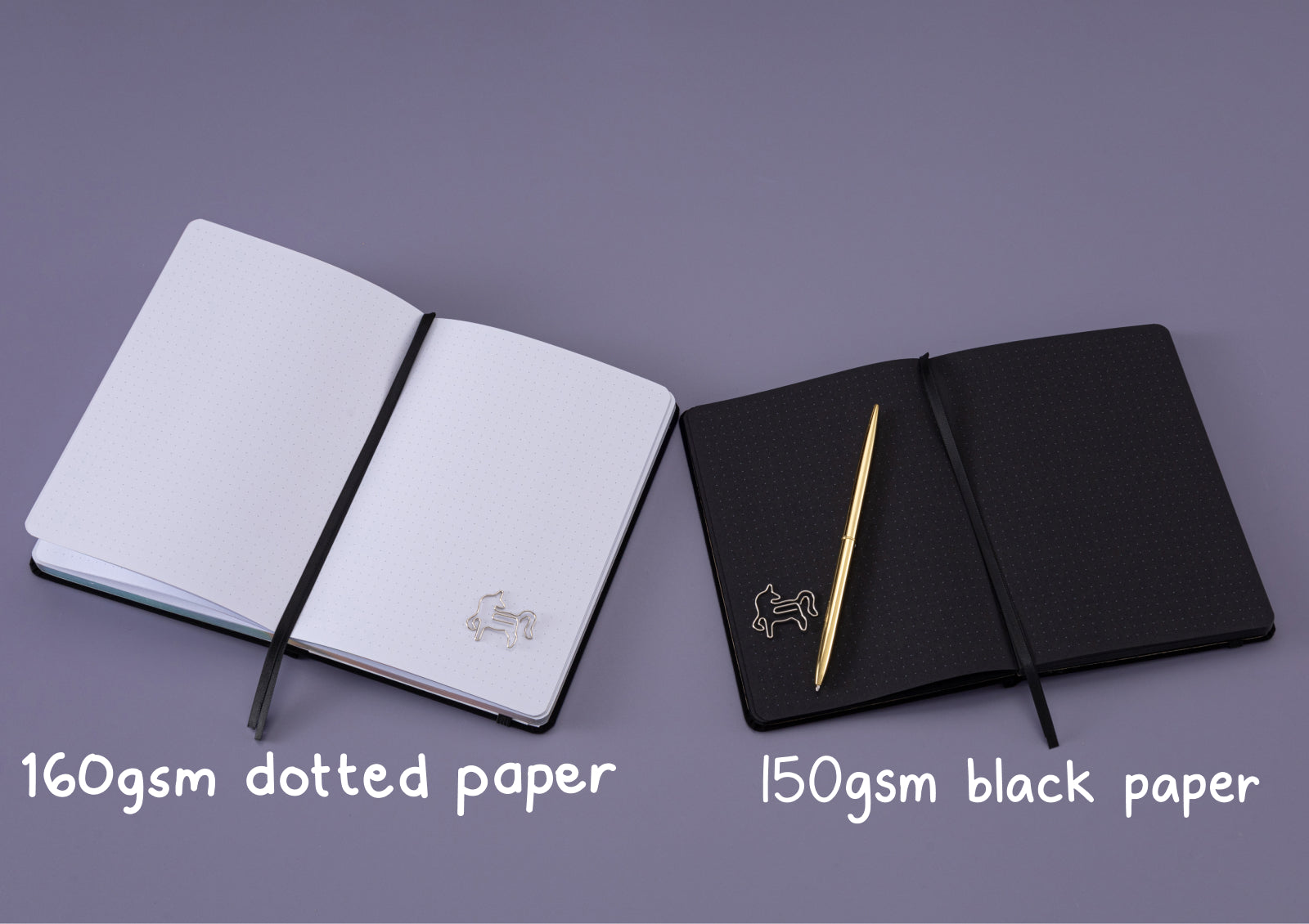 Tsuki Moonflower Magic Lunar Unicorn Notebook black edition styled in a cozy setup with candles and soft lighting.