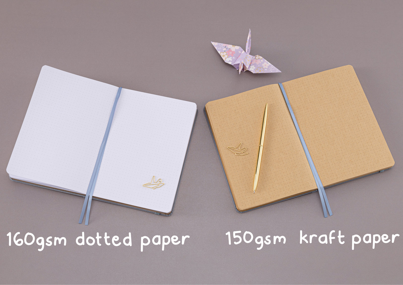 A photo of Tsuki Journey in Japan Origami Dreams Kraft Notebook