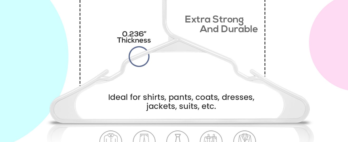 UHHANGERPLASTICWHITE PREMIUM - 04