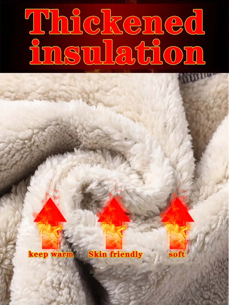 mens womens fleece lined casual sports pants elastic stretch solid color polyester joggers with zipper pockets outdoor camping hiking pants comfortable fashionable fall winter long trousers ideal for couples running hiking 95 polyester 5 elastane thick Product details 42