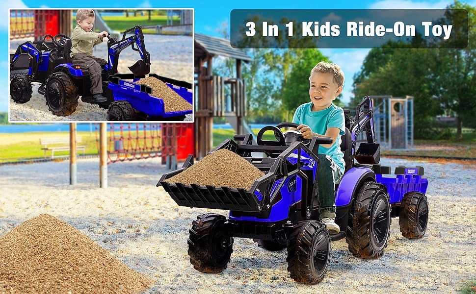   Ride-On Tractor in Action