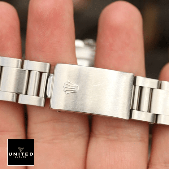 Rolex Explorer II 16570-0004 Replica Oyster Bracelet Fold Clasp on the Rolex logo