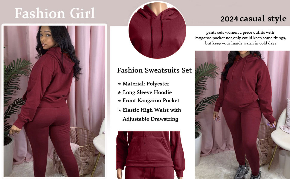 women sweat suit 2 piece outfits