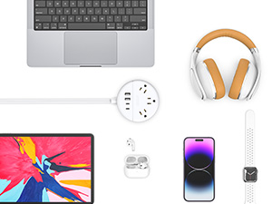 flat extension cord 15 ft multiple outlets usb ports extender power strip flat plug c under carpet