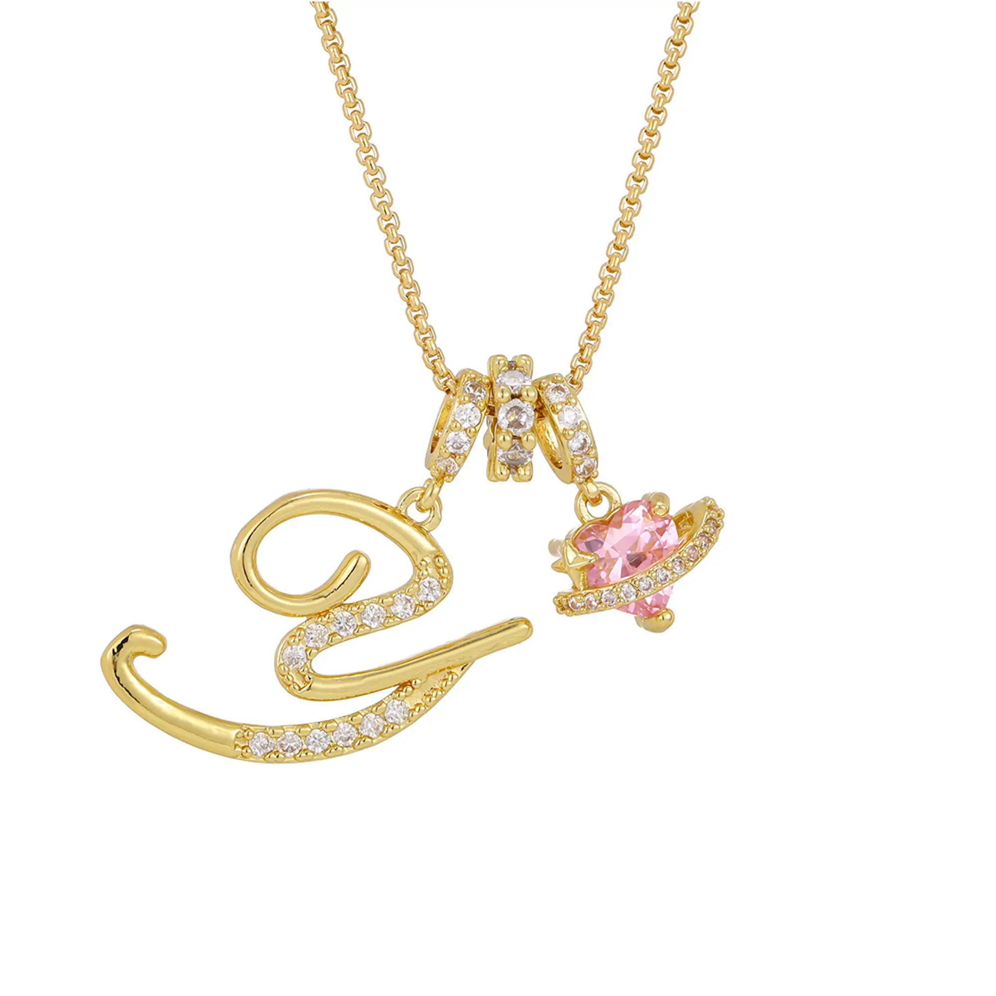 Golden Initial Necklace – Personalized A to Z Letter Pendant in 18K Gold Plating-mysite-KissLila