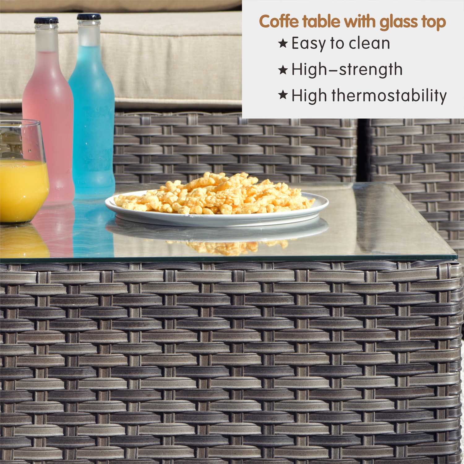 Ovios Outdoor Furniture King 9-Piece