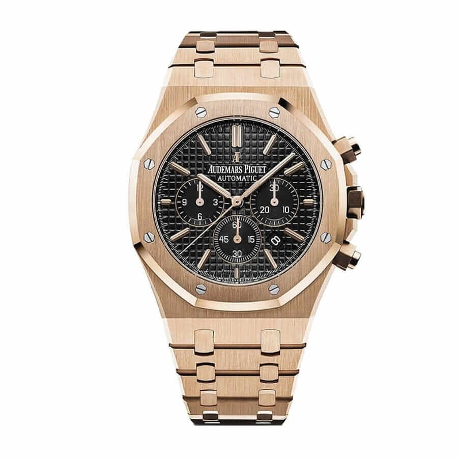 audemars piguet rose gold royal chronograph black dial 26320or oo 1220or 01 replica