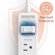 low profile surge protector power strip