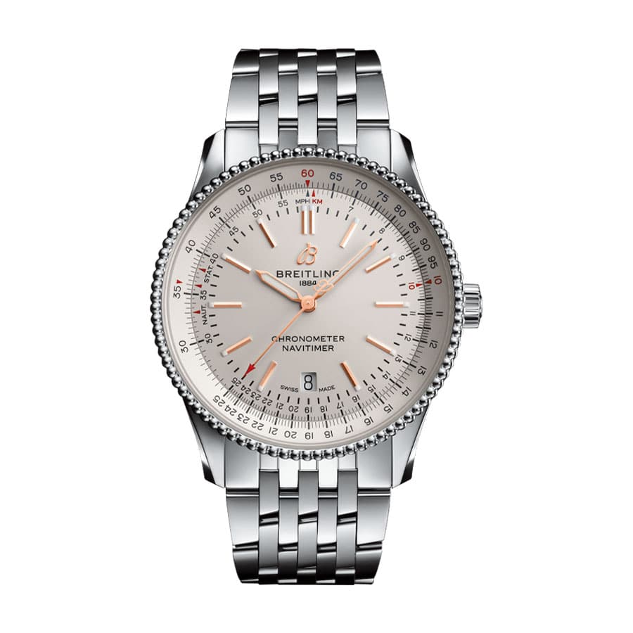 breitling navitimer automatic 41 steel a17326211g1a1 white dial replica