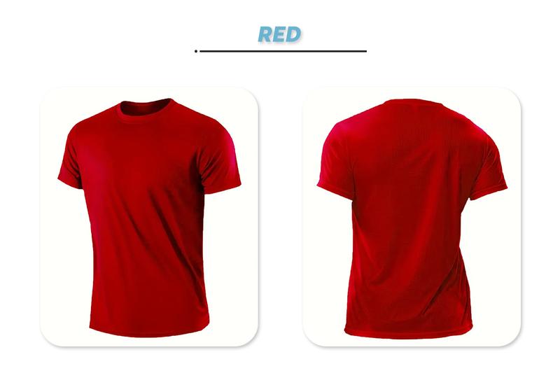 OKP Five Pack Men's Highly Elastic Moisture-Wicking T-shirt Soft, Quick-Drying, Breathable Sports Solid Color Short-Sleeved Round Neck Running Fitness Lightweight Top, Four Seasons gym wear cycling