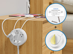 flat extension cord 15 ft multiple outlets usb ports extender power strip flat plug c under carpet