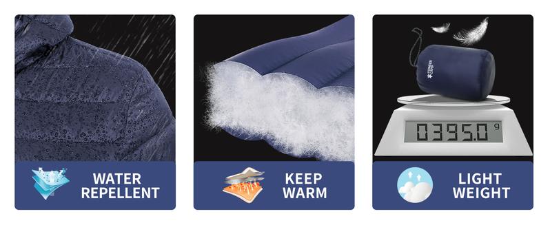 Pioneer Camp Mens Lightweight Packable Outdoor Puffer Jacket Hooded Insulated Thermal Puffy Winter Heated Jackets for Running Travle Casual Alternative Breathable Bubble Cotton Elastic Menswear Outdoor Coat