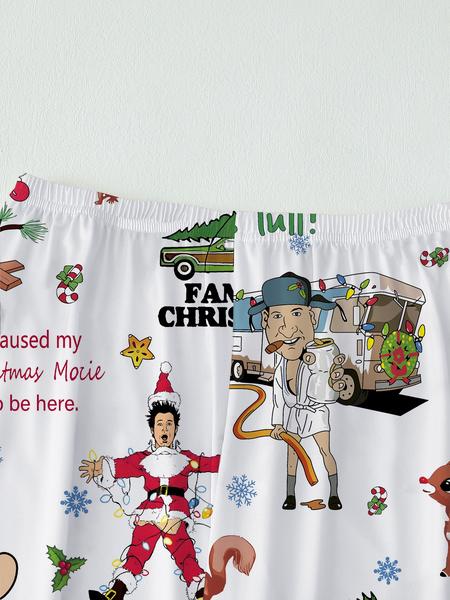 【Christmas Pajamas】Women's Christmas Pajama Set, Elegant Long Sleeve Top & Pants, Comfortable Home Wear, Fall Winter, Cute Holiday Gift Idea，christmas movie,Pajama Day,Pajama Party,christmas Vacation,EIF,Clark Christmas, Loungewear